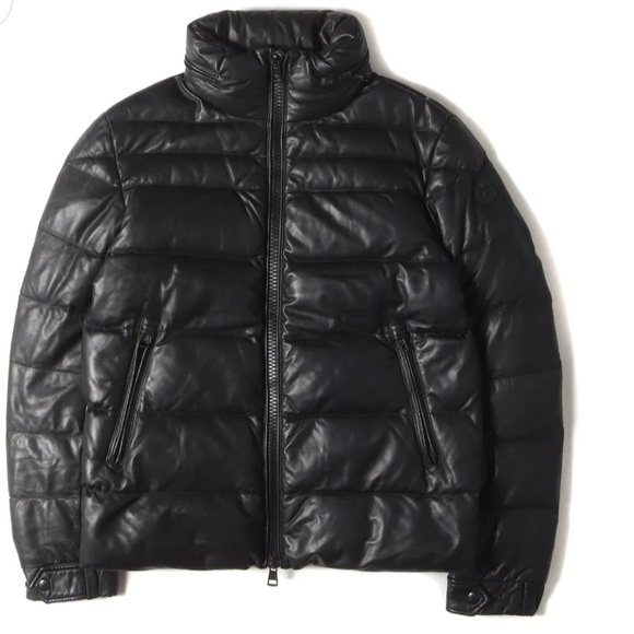 MONCLER Sheepskin leather down jacket (GABERIC GIUBBOTTO)